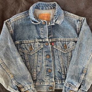 Vintage Levi’s Denim Jean Jacket Red Tab Kids Size Small